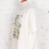 Tricou oversized din bumbac Leslie cu imprimeu floral