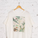 Tricou oversized din bumbac Leslie cu imprimeu floral