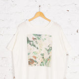 Tricou oversized din bumbac Leslie cu imprimeu floral