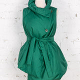 Vestă petrecută asimetrică Elise verde