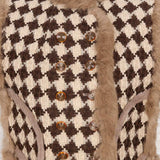 Vestă scurtă Shiraz cu blană naturală