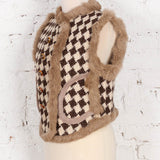 Vestă scurtă Shiraz cu blană naturală