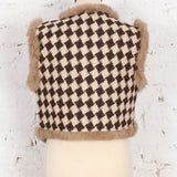 Vestă scurtă Shiraz cu blană naturală