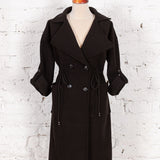 Pardesiu oversized Sunday negru