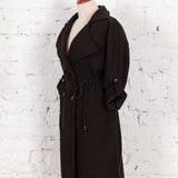 Pardesiu oversized Sunday negru