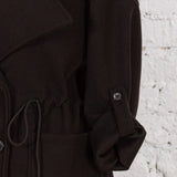 Pardesiu oversized Sunday negru