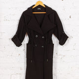 Pardesiu oversized Sunday negru